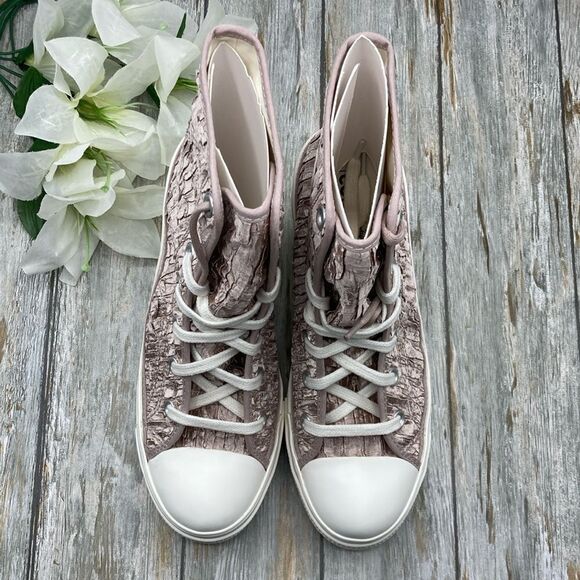 Converse Chuck 70 De Luxe Heel Hightop Satin Boots Shoes SneakersSize 7.5 - Picture 3 of 16